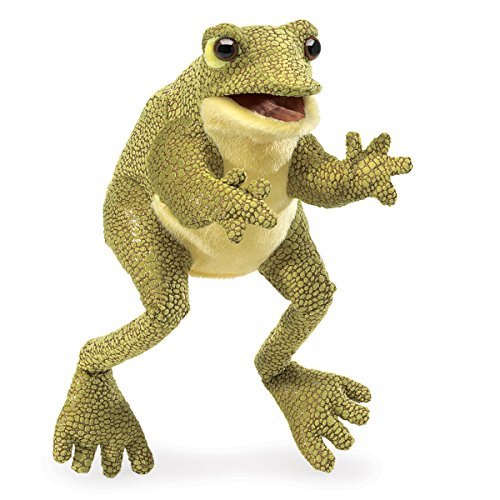 Folkmanis funny frog hand - folkmanis,