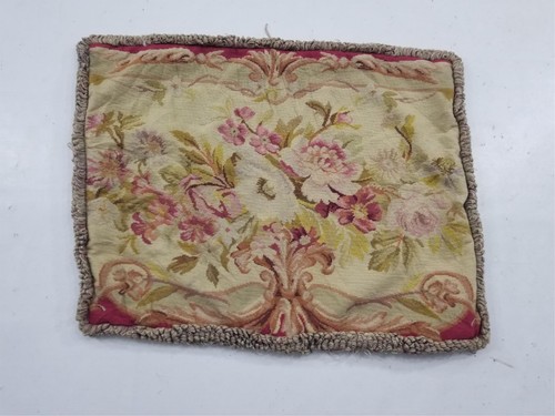 Antique french aubusson floral - aubusson,