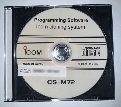 Icom m72 programming - icom, cs-m72