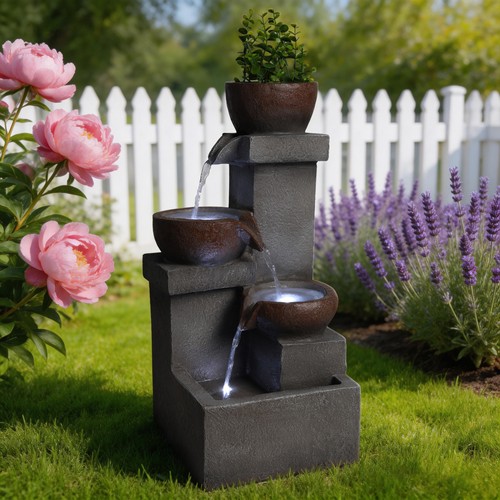 Tiered cascading jar waterfall - tiered,