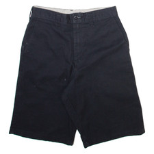 DICKIES Mens Workwear Shorts Black Slim XS W26