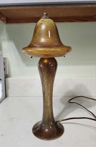 Vintage mid century amber gold - amber,