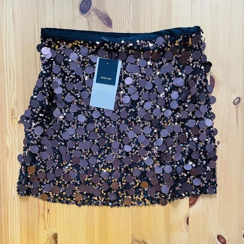 Zara viral brown sequin mini - zara,