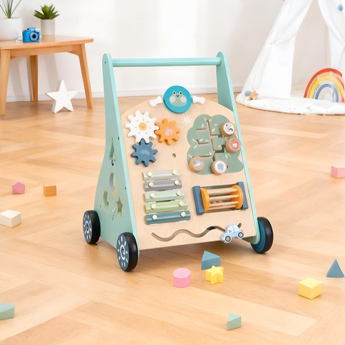 Wooden baby walker with - wooden,