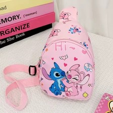 Toddler Lilo And Stitch Cross Body Sling Bag Character PINK