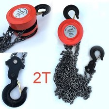 181742 2 Ton Chain Block Hoist Garage Car Engine Heavy Load Lifting Tool