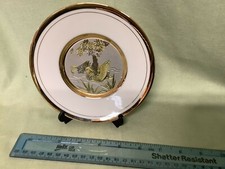 Chokin 6" plate with Gold Leaf