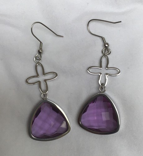 Silver flower and purple - silver,