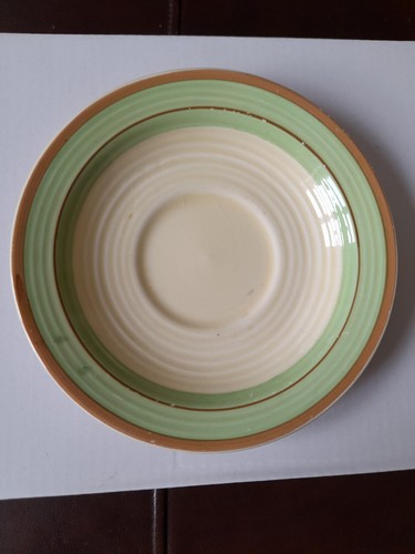 Clarice cliff ribbed saucer - clarice,
