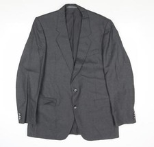 The Label Mens Grey Wool Blend Suit Jacket Size 44 Reg