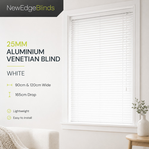 White aluminium venetian - aluminium, blind