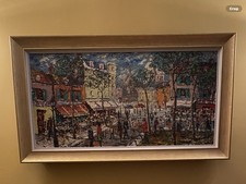 Vintage Signed Oil on  Board