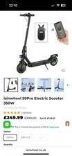 isinwheel S9 Pro 350W Electric Scooter 36V 7.5Ah 8.5" Folding E-Scooter 25km/h
