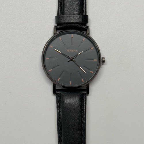 Geneva wrist watch black - watch, face