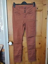 NEW LOOK YES YES HIGH WAISTED SLIM LEG JEANS IN BROWN WOMEN'S SIZE 12