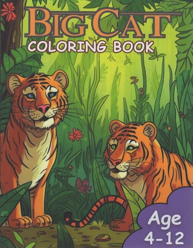 Big cat coloring - books, age