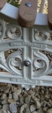 An original Coalbrookdale garden bench c1875 includes brand & Reg No. embossed  