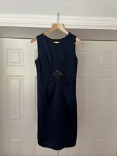 Jenny Packham Navy Silk Dress