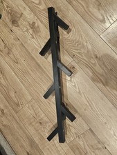 IKEA TJUSIG Wall Mounted Solid Wood Coat Rack Hanger Black 78cm Clothes Storage