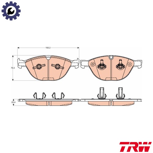 Brake pad set - brake,