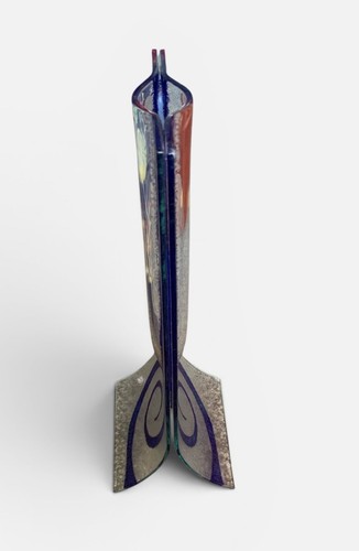 Tall 34cm fused slumped - 34cm,