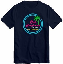 Club Tropicana WHAM!, George Michael 80's Retro Festival Party Holiday T Shirt
