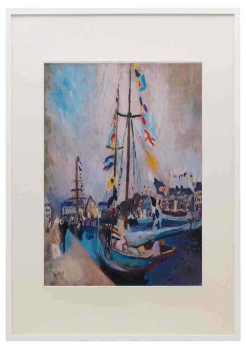 Raoul dufy a4 - a3, framed