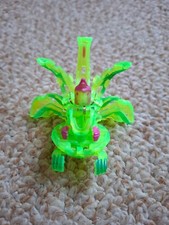 RARE Bakugan Ingram Ventus Translucent Lime Neon Green 600G WORKING