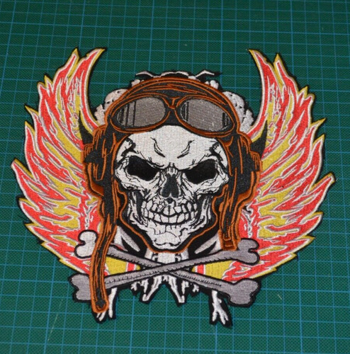Biker back patch iron - back, on