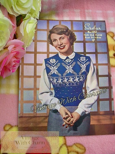 Vintage knitting pattern - vintage, 40's