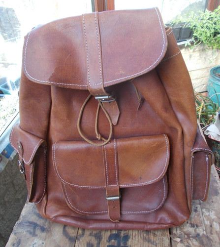 Vintage golden brown leather - vintage,