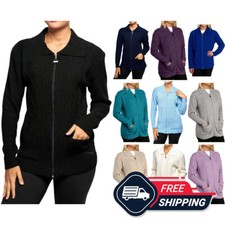 Ladies Women's Winter Zip