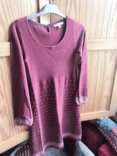 fat face knitted Dress ribbed Knit long Sleeves cotton 