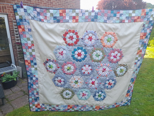 Hexie diamonds quilt english - hexie/diamonds, quilt,english