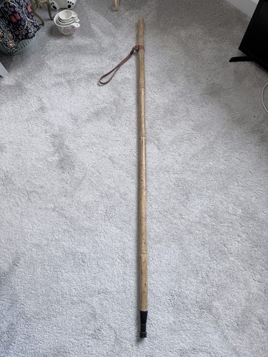 Vintage bamboo walking cane - vintage,