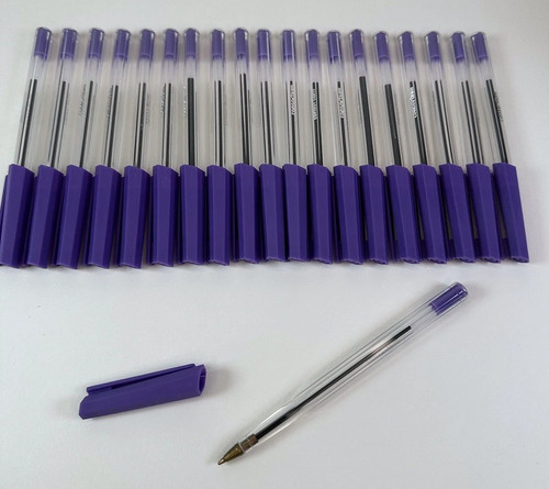Purple biro ballpoint - purple,