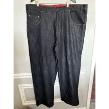 Attitude Hiphop Jeans Pants Size 46 x 33 Mens Blue Brooklyn Fit Straight Cotton