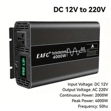 EAFC 4000W Peak Pure Sine Wave