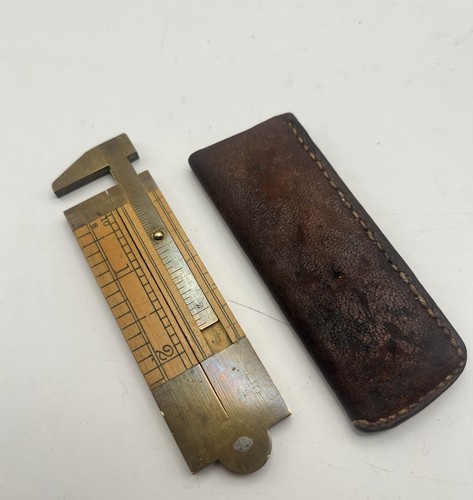 Antique boxwood and brass - boxwood,