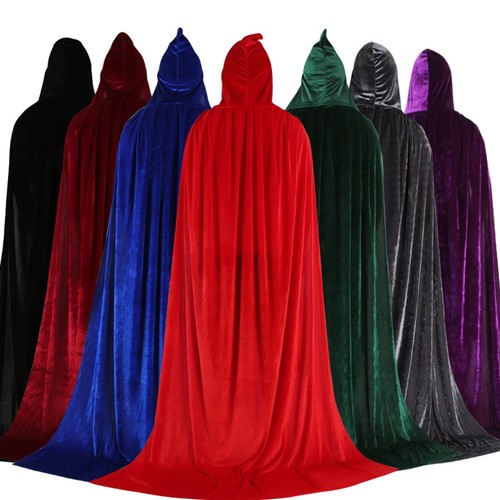 Halloween velvet hooded cloak - halloween,