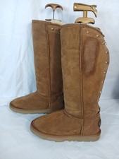 Kingdom Of Sheepskin Brown Suede Knee High Women Boots Size 5 UK