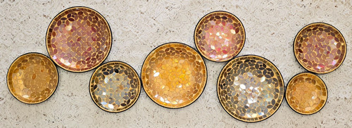Connected mosaic plate wall - mosaic,