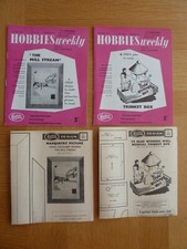 2 Hobbies Weekly Magazine 3rd & 17th May 1961 + 2 Design Plans
