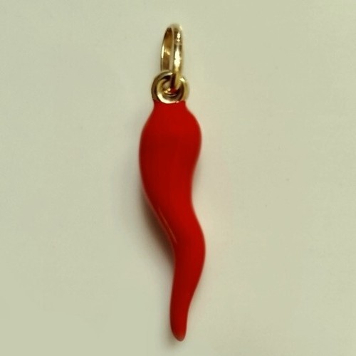 9ct gold italian horn - horn, of