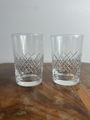 Pair english crystal cut - pair,