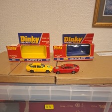 Dinky Die Cast Toys 503 Alfetta GTV . Boxed ×2 Red. Yellow. UK Buyers Only. (33)