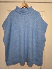 F&F XL Blue Wool Blend Knitted