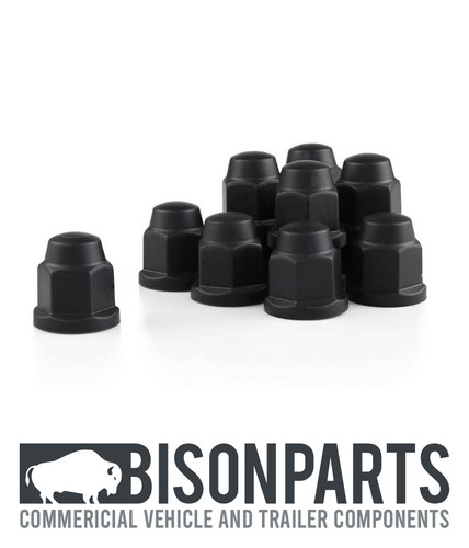 Front rear black wheel - front, nut