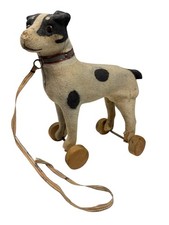 Antique Steiff 9.5” Dog On