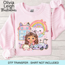Gabby's Doll House Dtf Heat Transfer, Iron On, Childrens Clothing